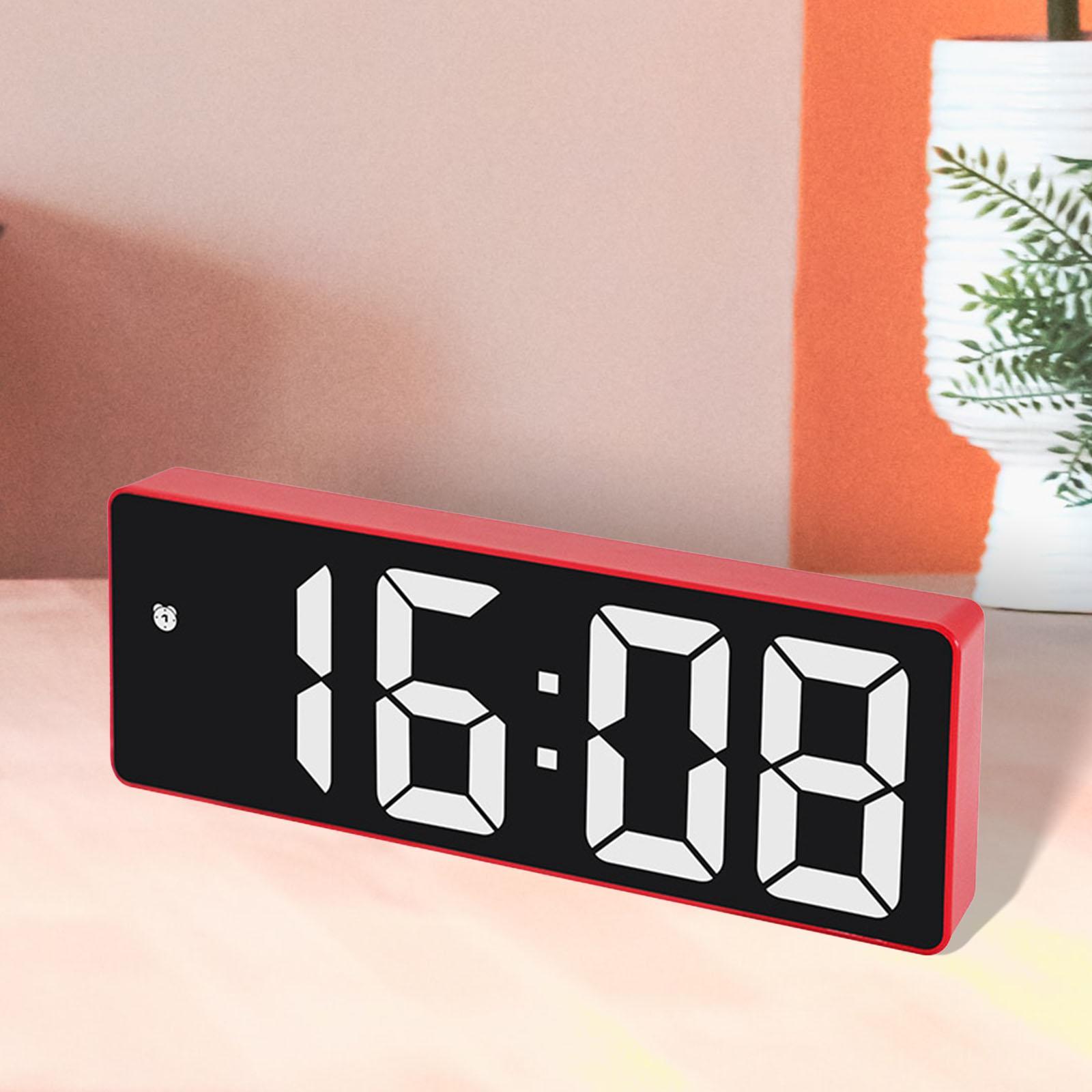 Digital   3inch Large Display 12/24H  Bedside Red