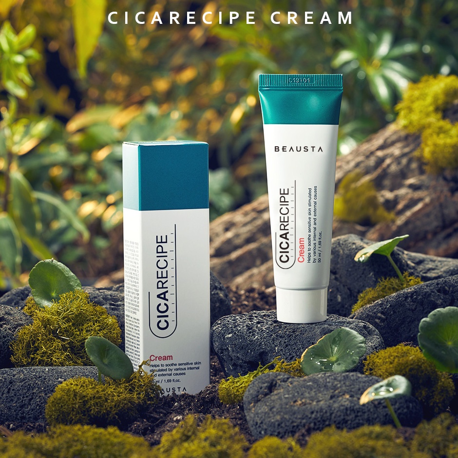 Kem dưỡng ẩm chiết xuất rau má Beausta Cicarecipe Cream 50ml