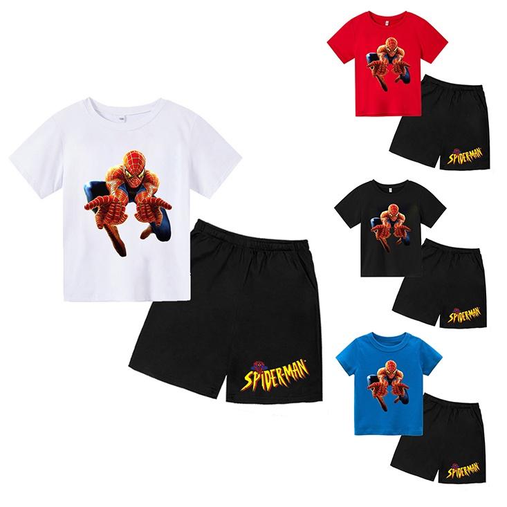 Áo Quần trẻ em ( Combo 4 Bộ ) spider man 02 siêu cool , King Cotton