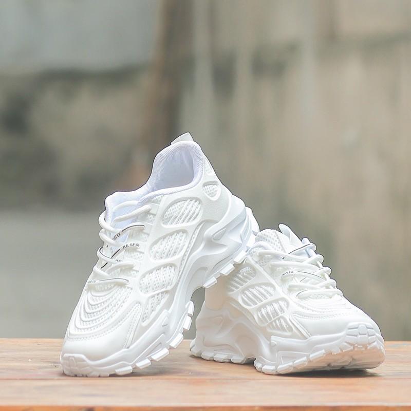 Giày Thể Thao Nam, Giày Sneaker Màu Trắng - CHÍNH HÃNG, HÀNG CAO CẤP Trung Hương B76 fullbox