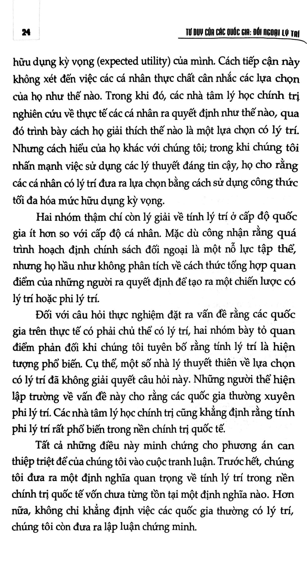 Sách - Tư Duy Của Các Quốc Gia - Đối Ngoại Lý Trí