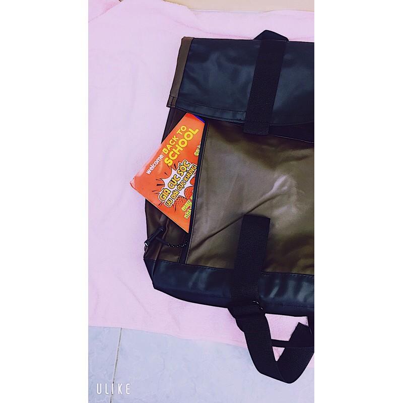 Balo nắp gập thời trang hàn quốc