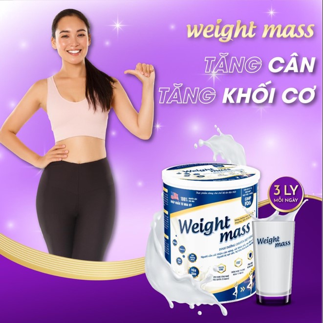 [TRỢ GIÁ] Sữa Tăng Cân Weight Mass CHINH_HANG Hộp Lớn 720g - 400g