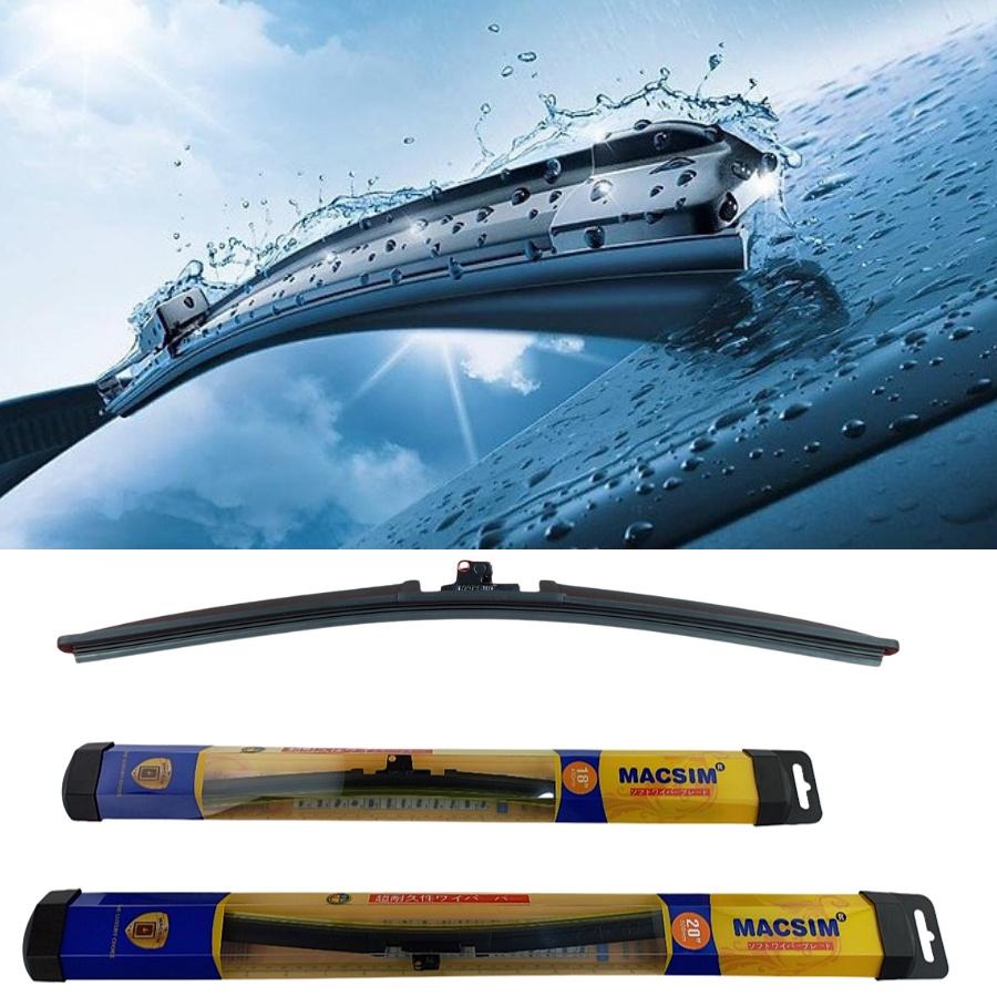Combo cần gạt nước mưa ô tô Nano Silicon Macsim cho xe mercedes benz ML grade series ML300/350/500 2006-2011