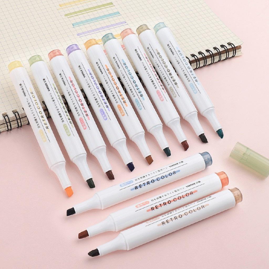 Bộ Bút Highlight Màu Pastel Hỗ Trợ Ghi Chú Tiện Dụng