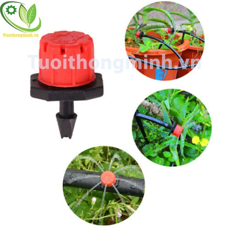 Đầu béc nhỏ giọt 8 tia .