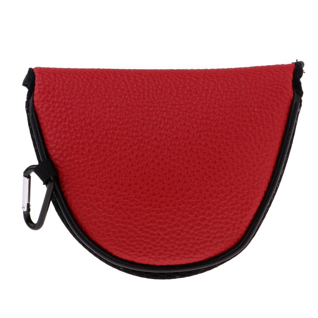 2x Durable PU Golf Mallet Head Cover Putter Shaft  Guard Sleeve