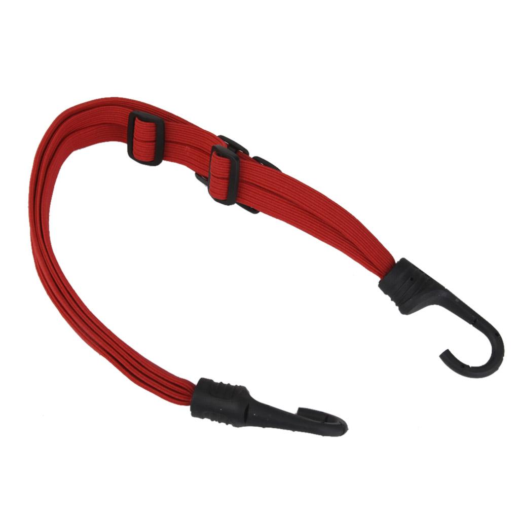 4xRed Motorcycle Bike Cargo Luggage Helmet Holder Rope Strap Elastic