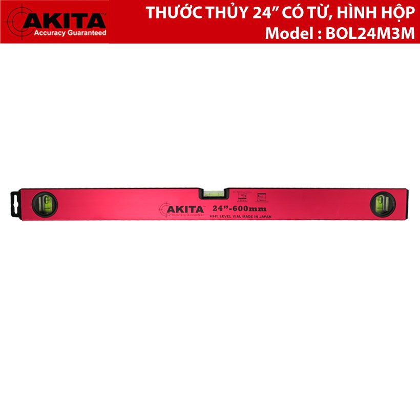 Thước thủy từ tính có vạch chia Akita