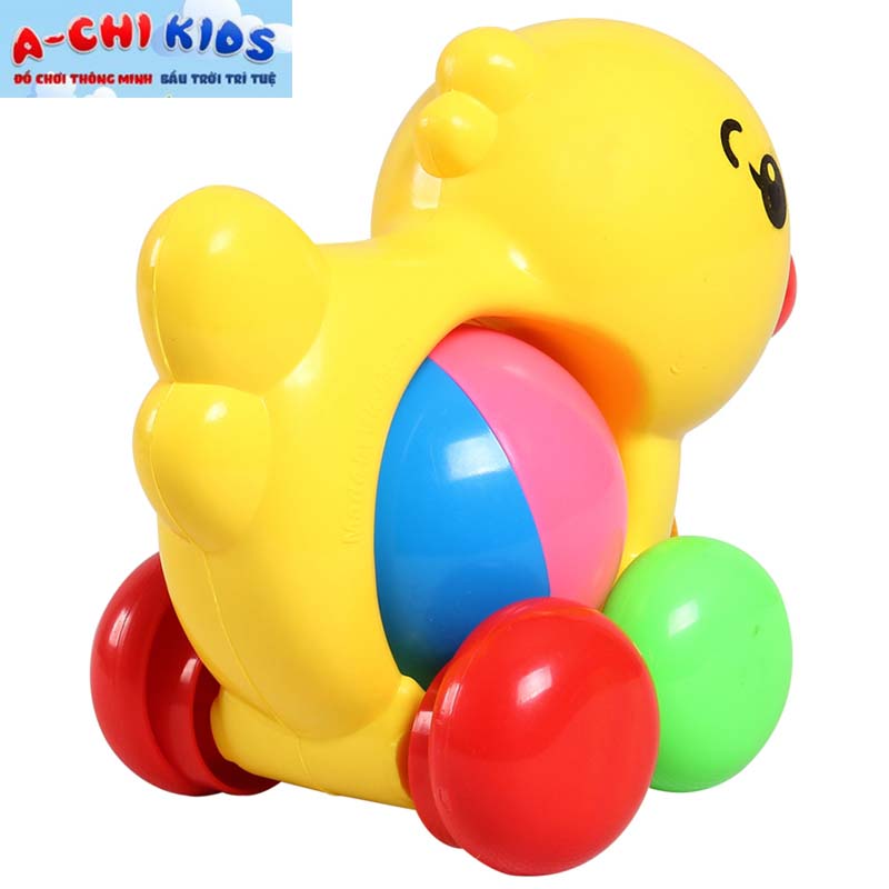 Bộ Đôi Đồ Chơi Xúc Xắc Thú Cưng Cún Ngố - Vịt Tồ Dễ Thương Có Dây Kéo Tiện Lợi Bằng Nhựa An Toàn Cho Bé