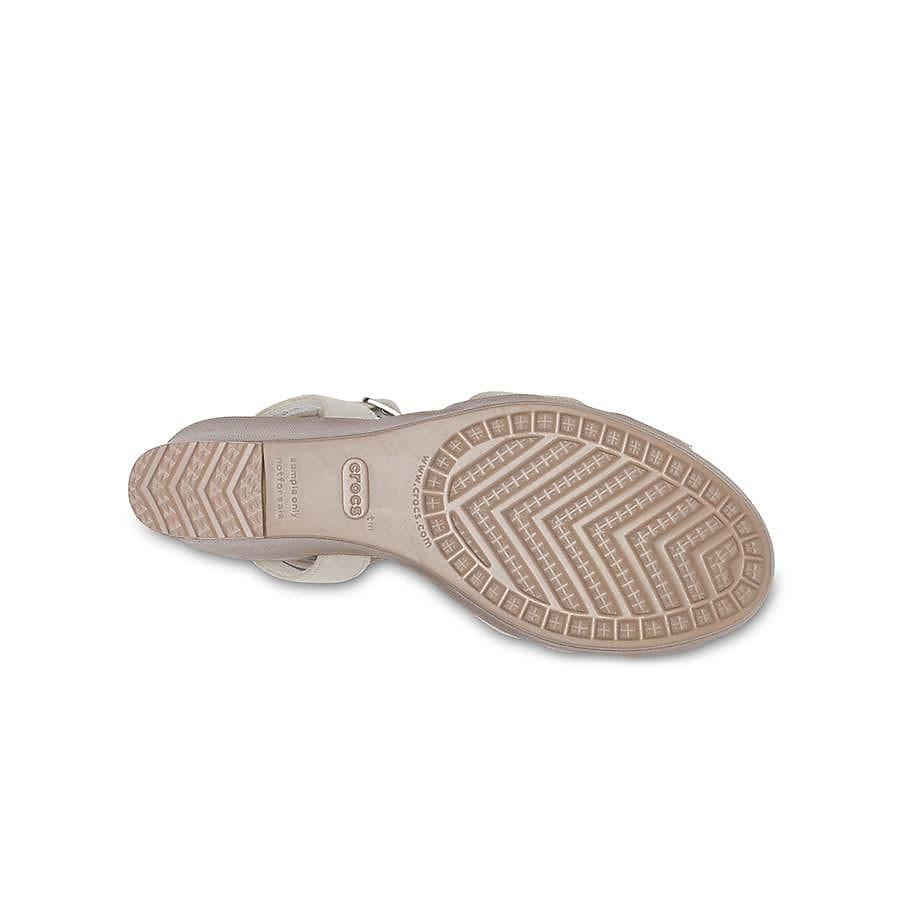 Giày Sandals Nữ Crocs Leigh II Ankle Strap Wedge Màu