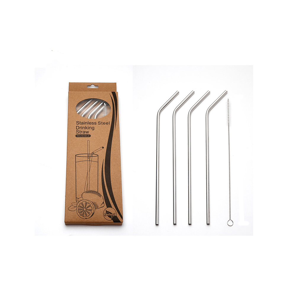 Ống Hút Kim Loại Không Gỉ Tái Sử Dụng Thân Thiện Với Môi Trường Stainless Steel Straws