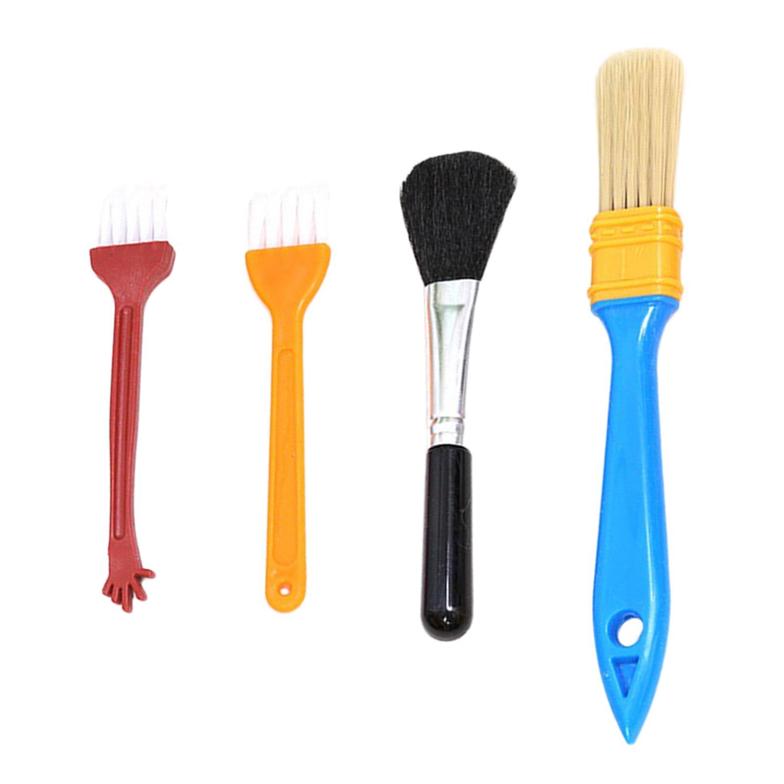 4x Keyboard Cleaning Brush Kit Nylon Antistatic for Mechanical Keyboard Vent