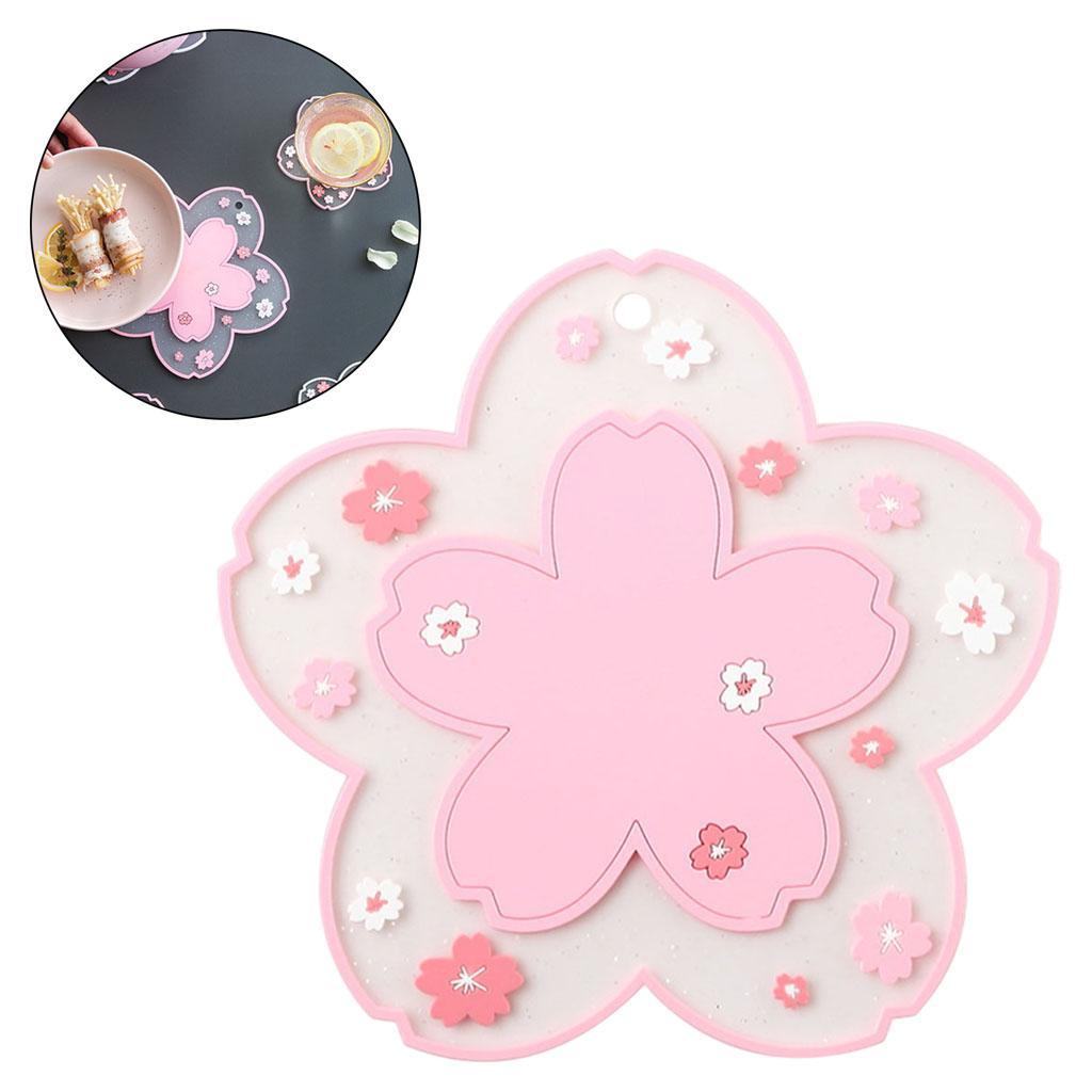 2Pcs Heat Resistant Cup Mats Placemats Trivet Mat Coasters for Home Mug