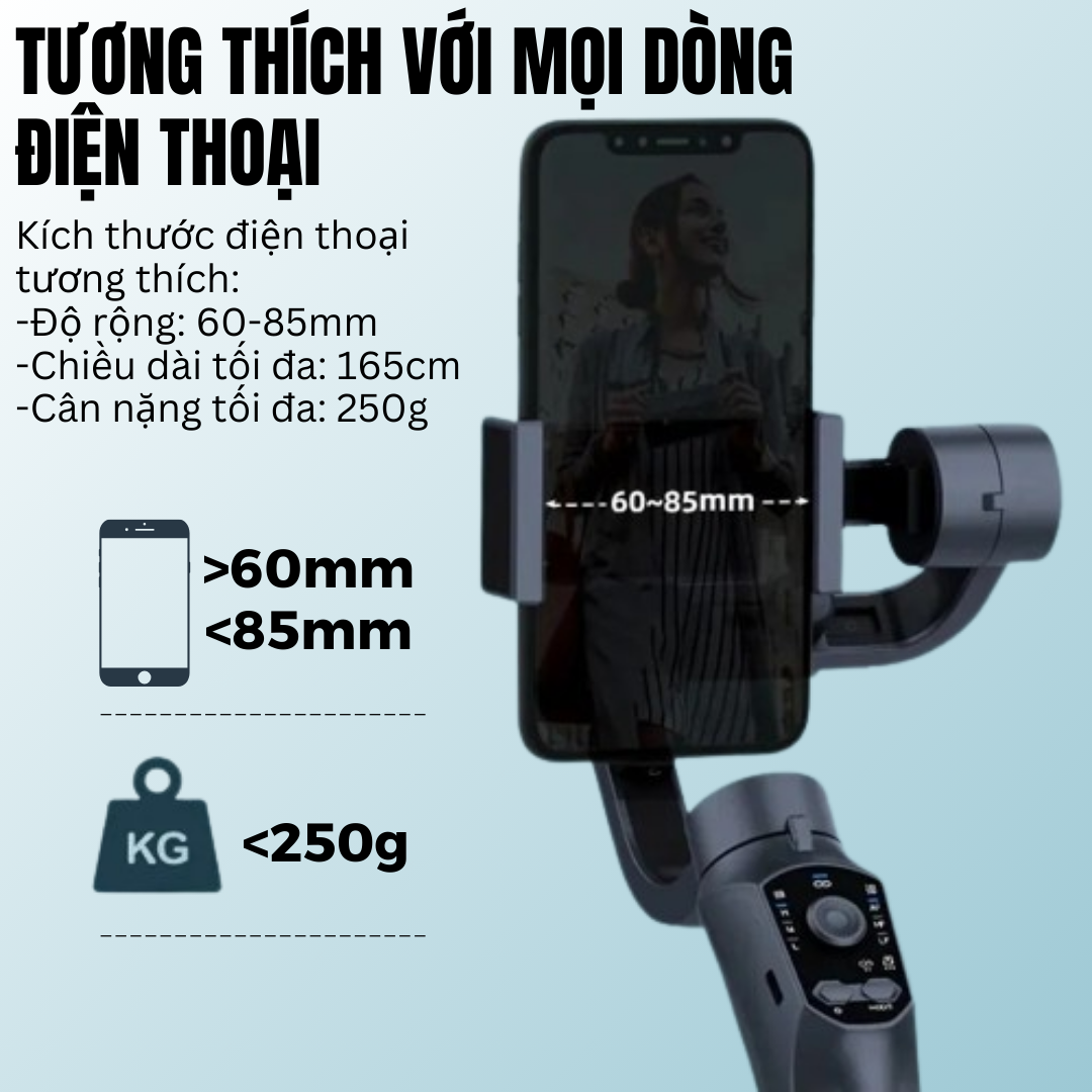 Gimball Chống Rung F10 3AXIS -Gimbal 3 Trục Chống rung Tay Cầm Chống Rung Cho Điện Thoại Phóng To Thu Nhỏ Dễ Dàng, Gimbal, Gậy Chống Rung Quay Phim, Chụp Ảnh Tự Động Cân Chỉnh, Chuyển Cảnh Mượt Mà, Xoay 360 Độ - Hàng chính hãng