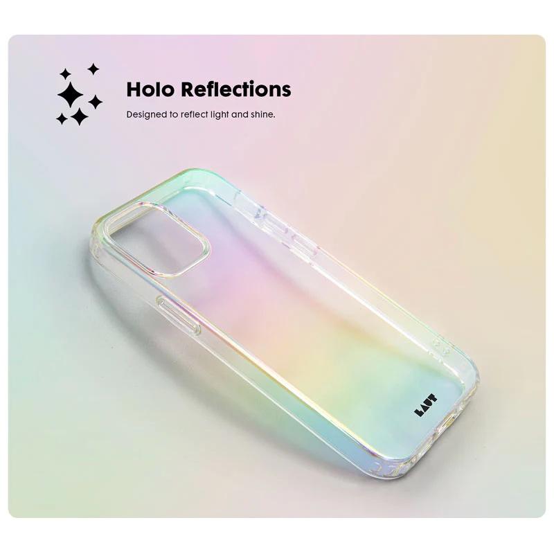 Ốp LAUT Holo Pearl For iPhone 14/ 14 Plus/ 14 Pro/ 14 Pro Max thời trang nhiều màu sắc chống sốc độ rơi 3m dễ tháo lắp Hàng Chính Hãng