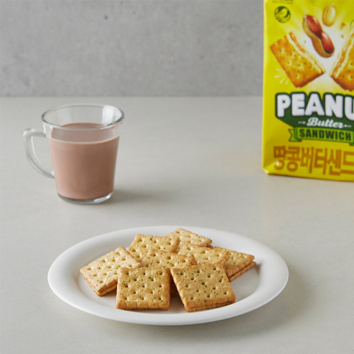 Bánh Quy Kẹp Bơ Đậu Phộng No Brand Túi 190g