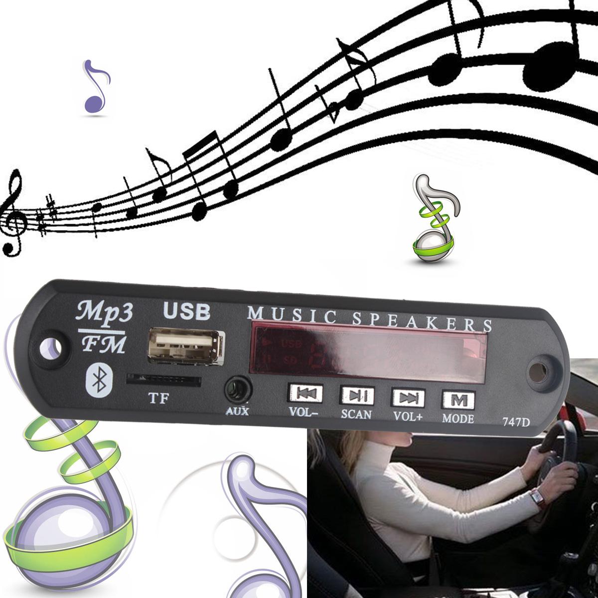 Bảng Mạch Giải Mã Âm Thanh Không Dây Bluetooth 12v Mp3 Wma Cho Xe Hơi