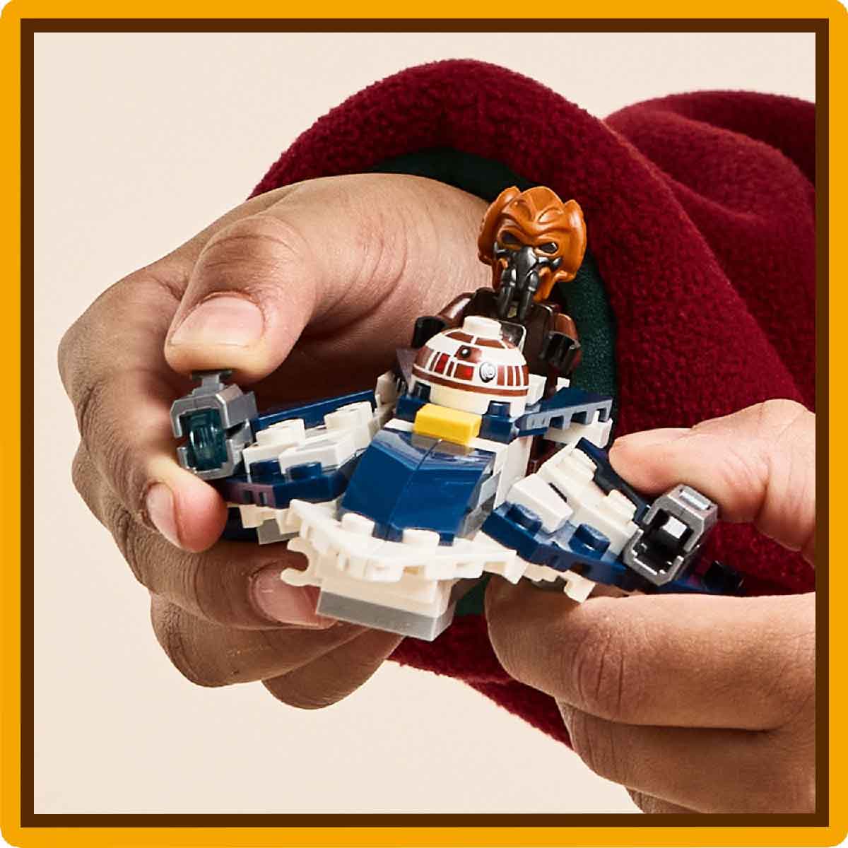 LEGO STAR WARS 75400 Đồ Chơi Lắp Ráp Chiến Đấu Cơ Jedi Của Plo Koon (89 chi tiết)