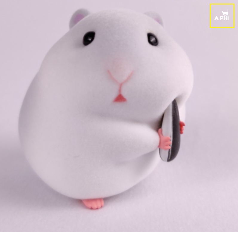 Mô hình chuột Hamster bằng nhựa xinh xắn đáng yêu để bàn trang trí tiểu cảnh