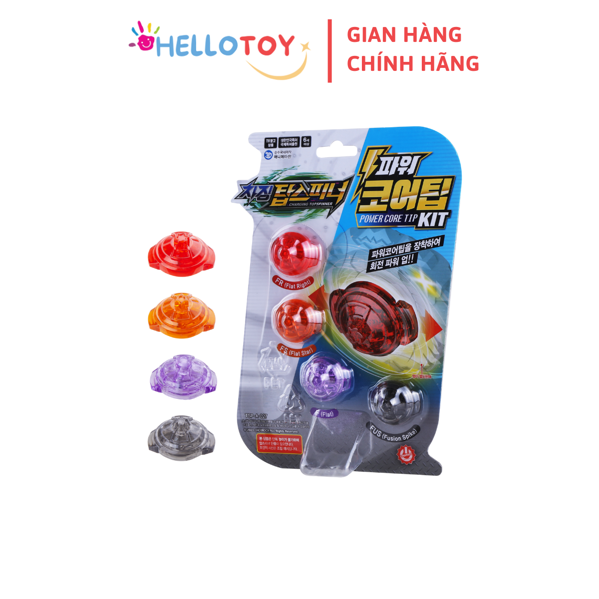 Đồ Chơi CHARGING TOP SPINNER Chân Đệm Con Quay Power CoreTip Kit - Hellotoy