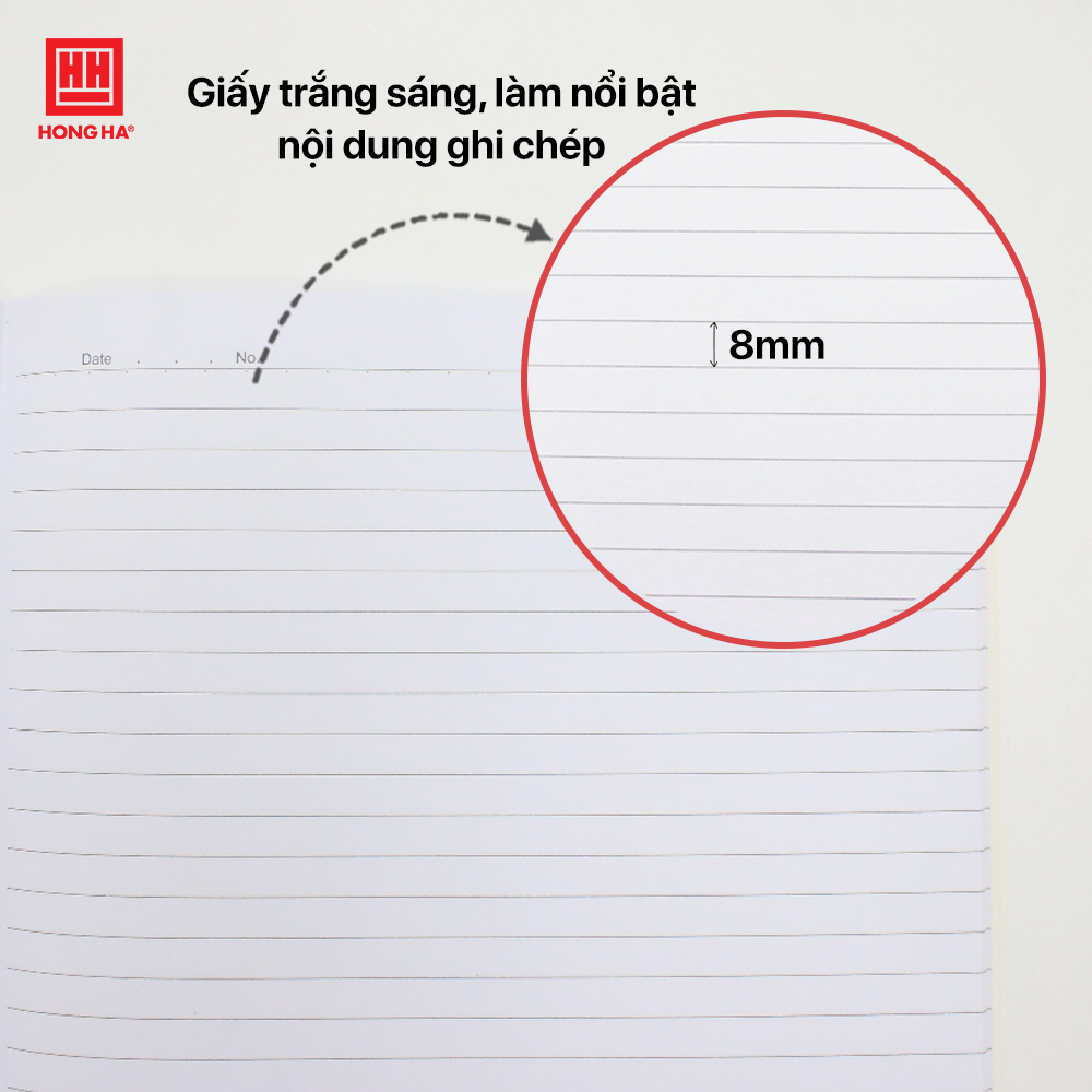 Sổ kế toán kẻ ngang A4, Sổ giáo án 100 trang Hồng Hà định lượng 58gsm - 4644