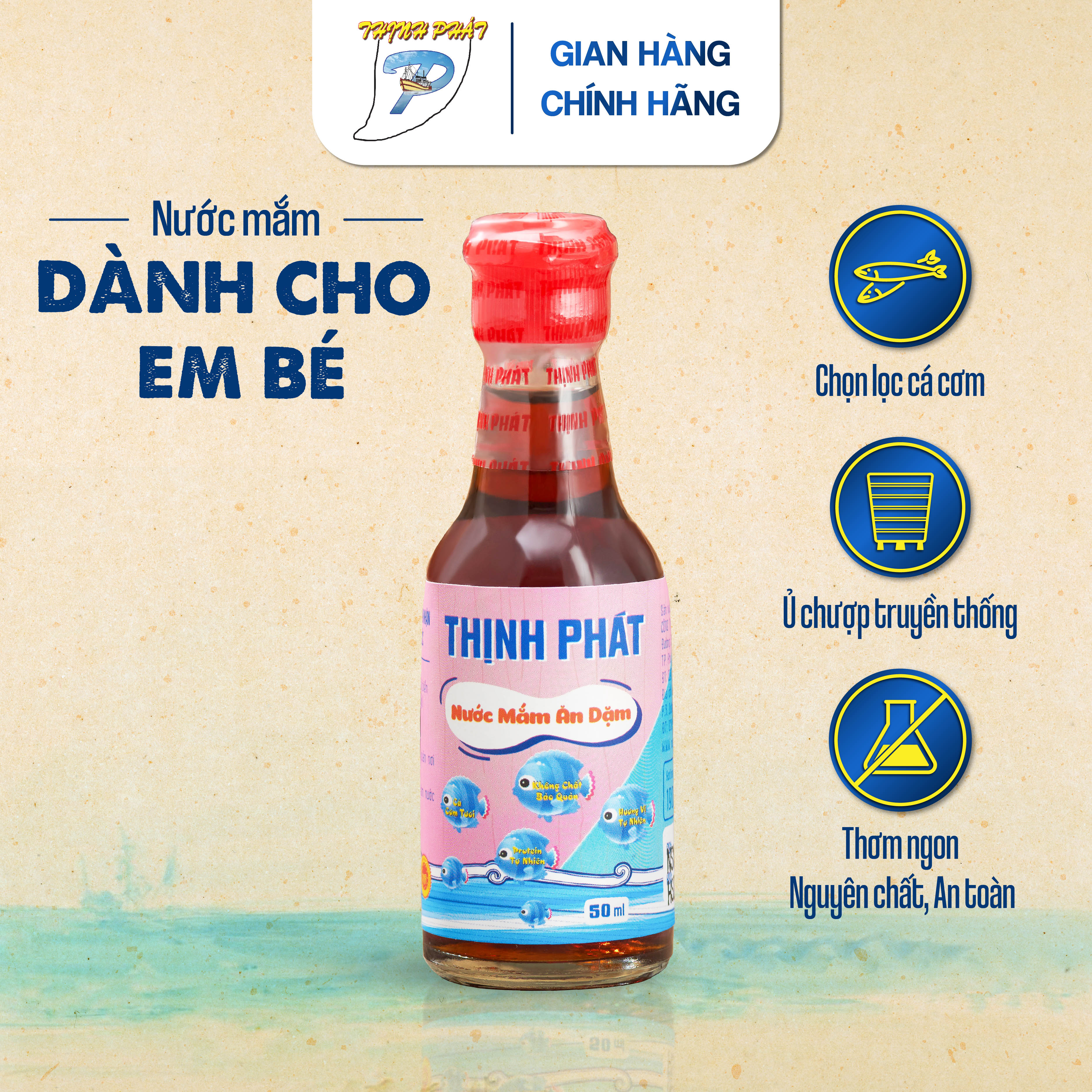 Nước mắm ăn dặm mini cho bé- chai 50ml