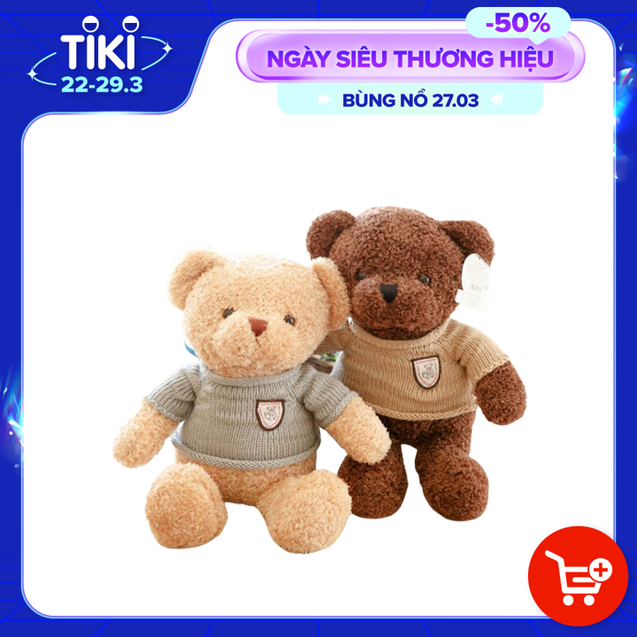 Gấu bông Teddy Head Tales cao cấp - Hàng chính hãng Memon - Đồ chơi thú nhồi bông Teddy Head Tales, Chất liệu Bông gòn PP 3D tinh khiết mềm mịn, đàn hồi đa chiều, bền đẹp, an toàn cho người sử dụng