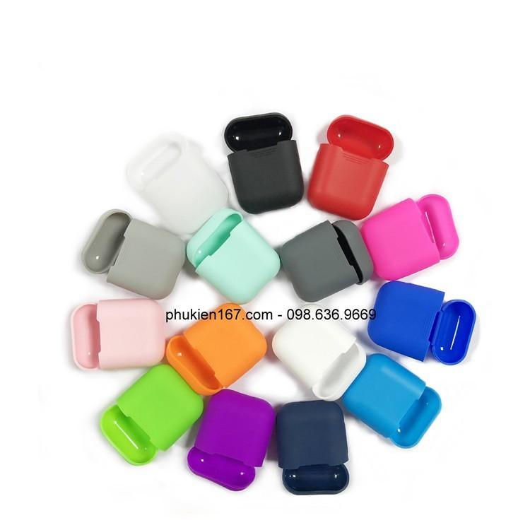 Ốp bảo vệ cho tai nghe Airpods 1/2/Pro, i12, i27... Chất liệu silicone dẻo siêu mỏng - Nhiều màu sắc