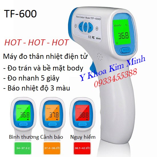 Nhiệt Kế Hồng Ngoại Đo Nhiệt Độ Không Tiếp Xúc - 2 Chế Độ Đo Nhiệt Độ, Đo Nhiệt Độ Cơ Thể Và Nhiệt Độ Bề Mặt Hoặc Dung Dịch - Hàng Chất Lượng