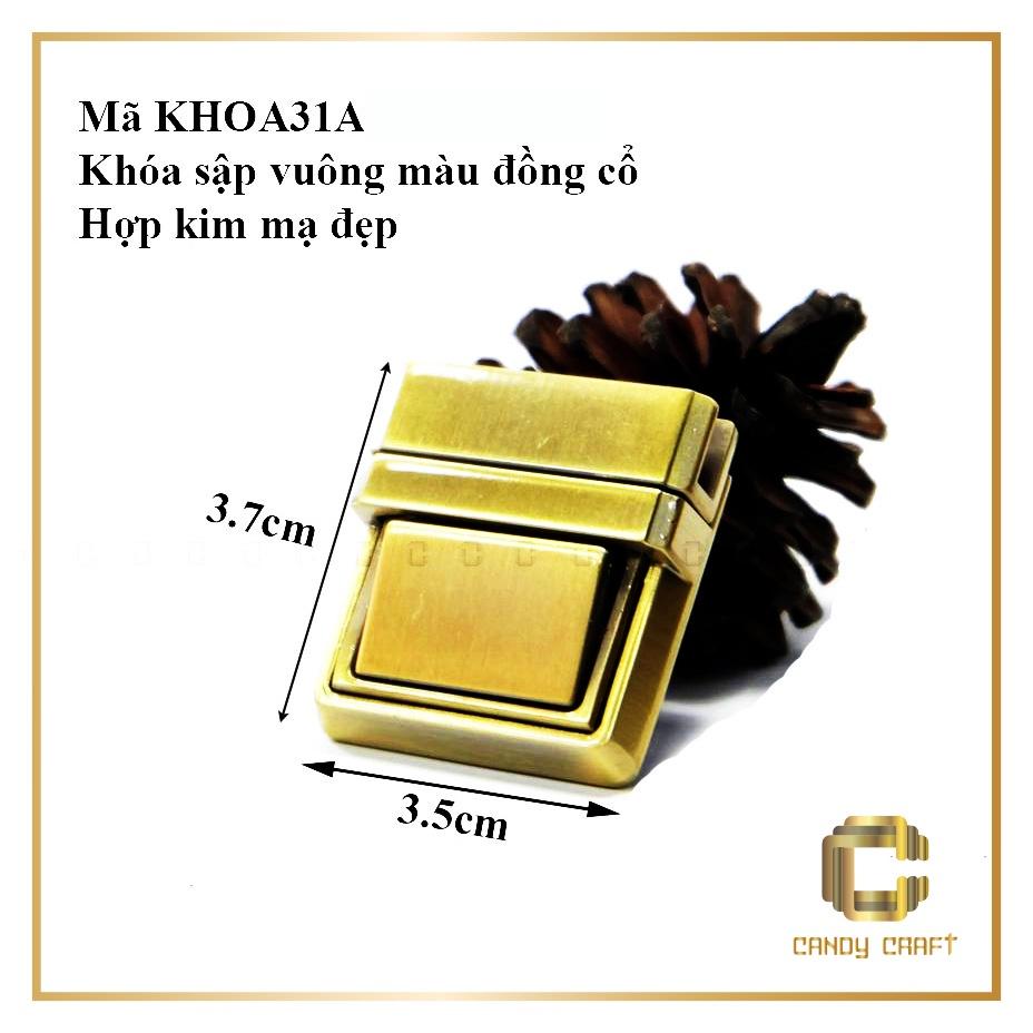 KHÓA CẶP VUÔNG 3.5CM