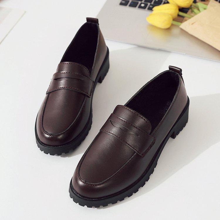 MS295 Giày lười bánh mỳ nữ, giày oxford nữ