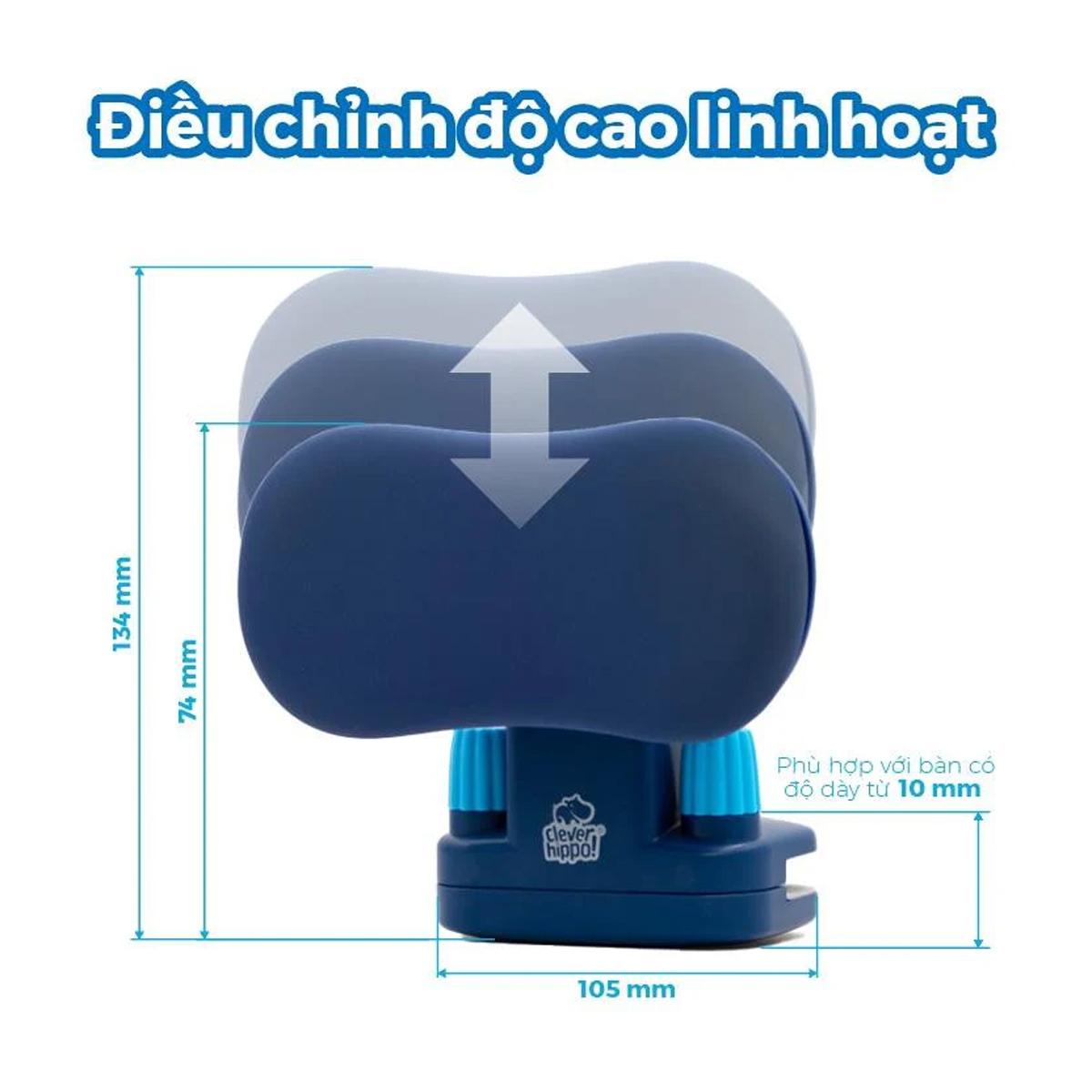 Giá Đỡ Điều Chỉnh Tư Thế Ngồi Pro-Posture - Clever Hippo PP2401/BLUE - Màu Xanh Dương