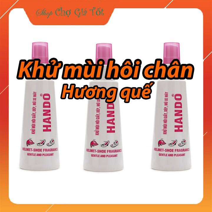 Bộ 3 chai xịt khử mùi hôi chân hôi giày Hando 120ml