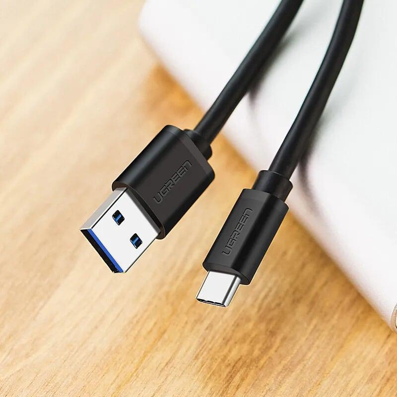 Ugreen UG20883US184TK 1.5M màu Đen Dây USB 3.0 sang USB-C - HÀNG CHÍNH HÃNG