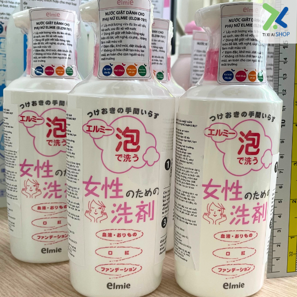 Nước giặt dành cho phụ nữ Elmie dạng bọt -  Chai 200ml, hàng trưng bày