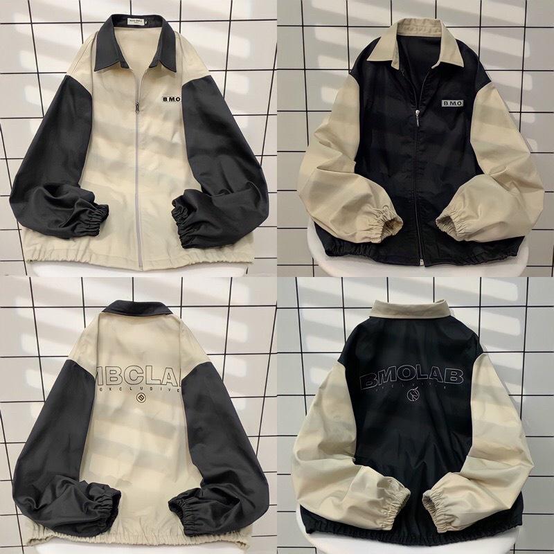 Áo Khoác Bomber BMO LAB Jacket Form Rộng Chất Vải Khaki Dày Dặn Unisex Nam Nữ Couple Phong Cách Ulzzang