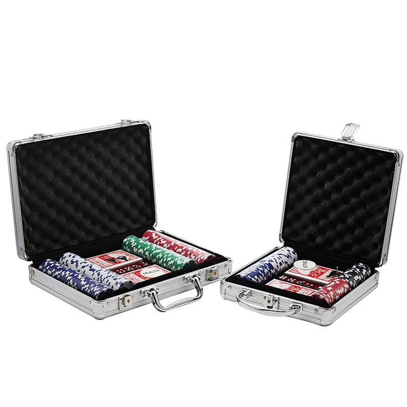 Bộ 200 Chip Poker Không Số Hàng Nhập Khẩu Cao Cấp
