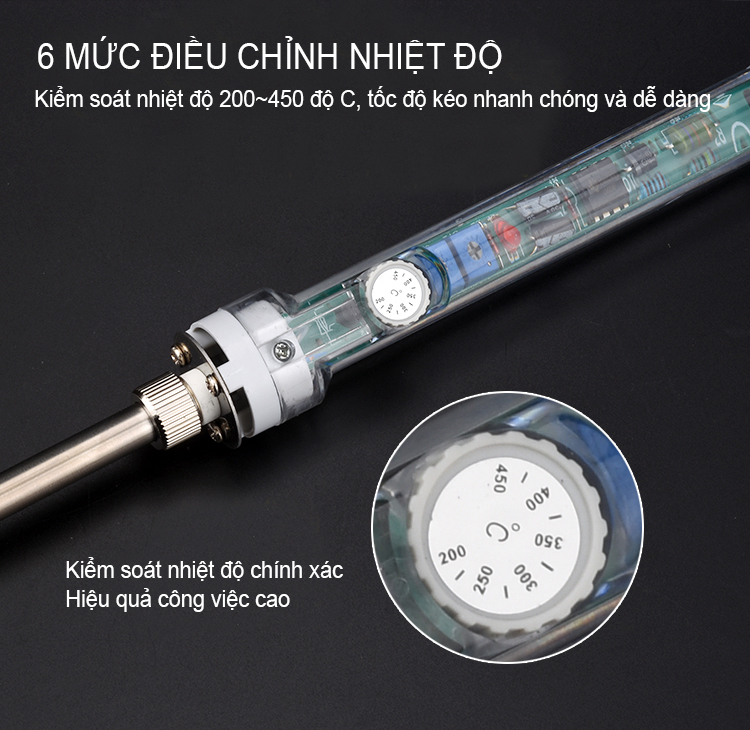 ROGTZ Mỏ Hàn Điều Chỉnh Nhiệt Độ NO 907 220V 60W