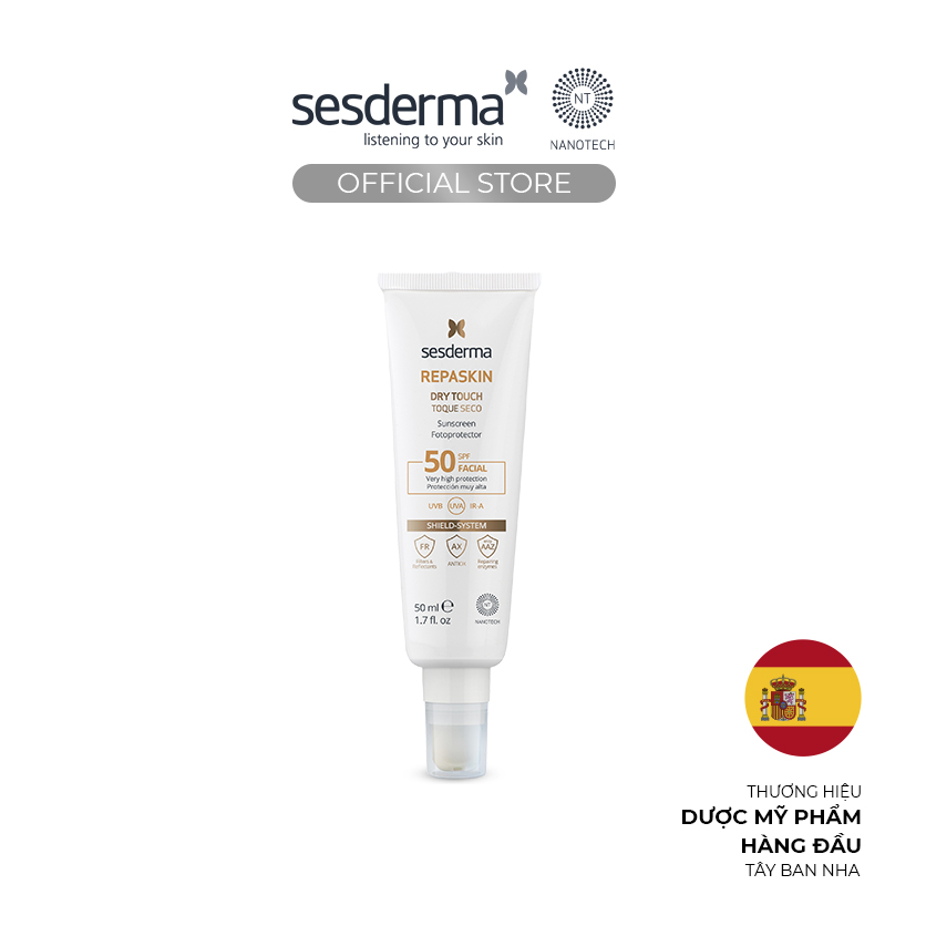 Kem chống nắng kiềm dầu Sesderma Repaskin Dry Touch SPF50 50ml