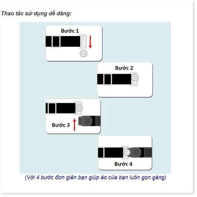 Bộ 2 thắt lưng giữ nếp áo thanh lịch