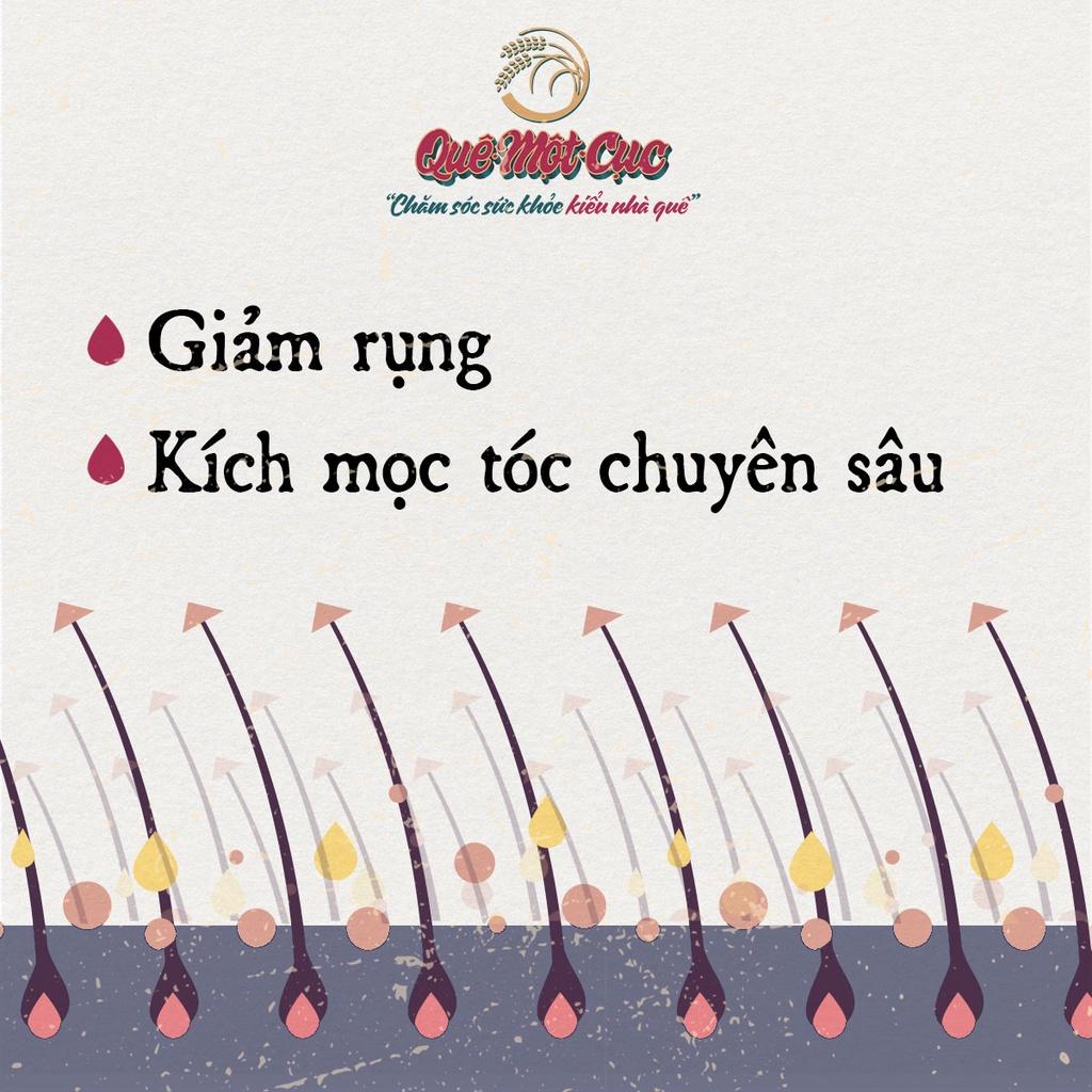 Tinh dầu bưởi mọc tóc siêu đậm đặc, chuyên kích mọc tóc con, làm dày, giảm rụng QUÊ MỘT CỤC 10ml