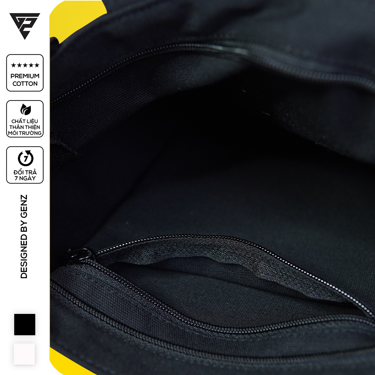 Túi tote GENZ vải canvas ulzzang unisex in logo - ZB007