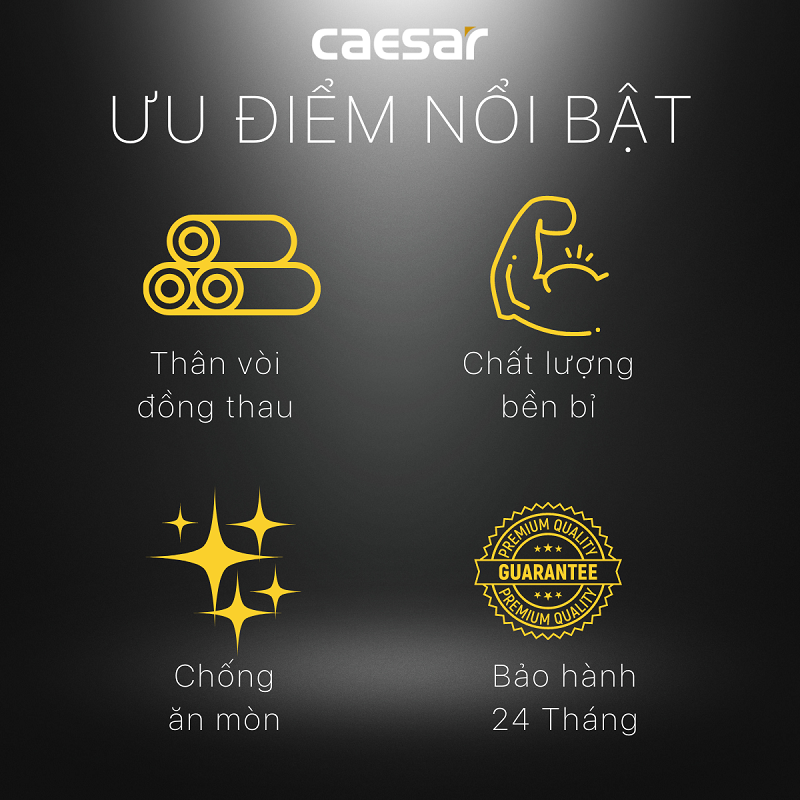 Van giảm áp - van T chia nước Caesar BF427