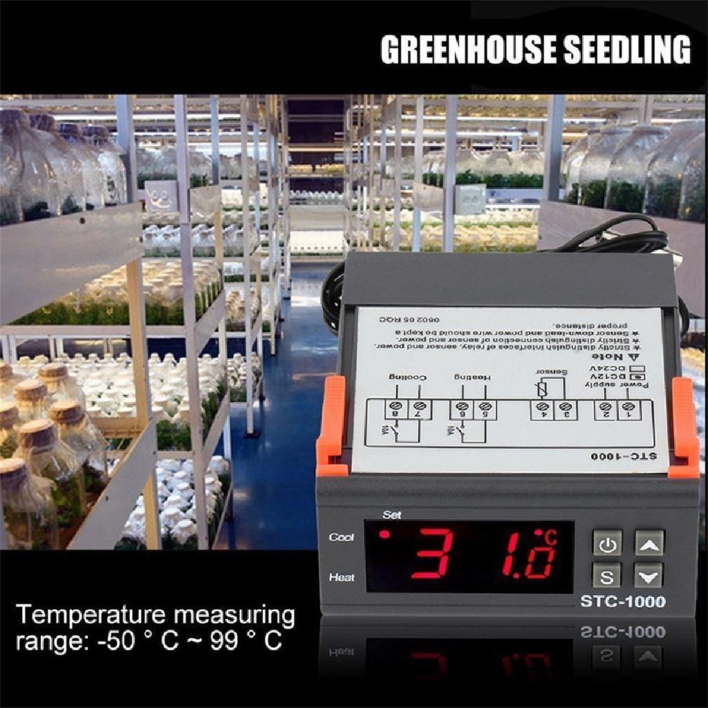 Queenten NEW 12V/24V/110V/220V STC-1000 Digital Temperature Controller Thermostat w/NTC QT