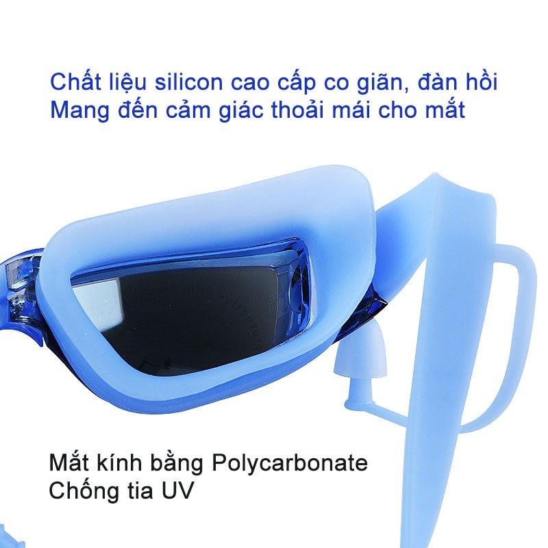 Kính bơi thời trang cao cấp tráng GƯƠNG chống tia UV chống hấp hơi SKB101