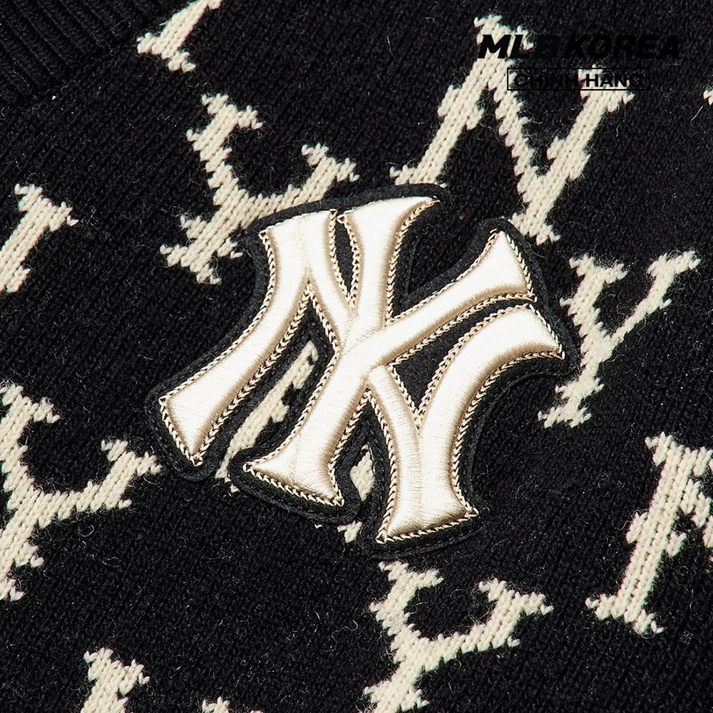 MLB - Áo khoác cardigan phom suông Monogram 3AKTM0114