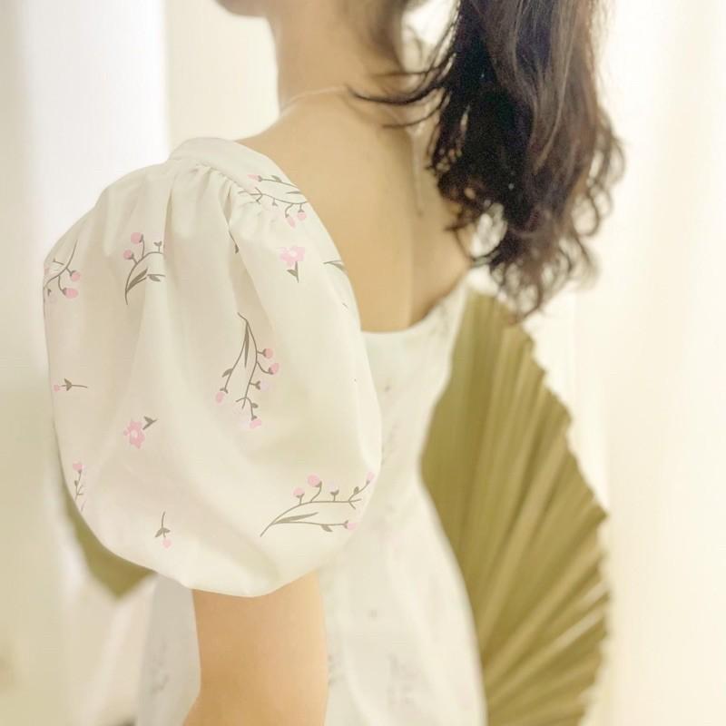 Muse Dress - Đầm midi xẻ tà nơ ngực
