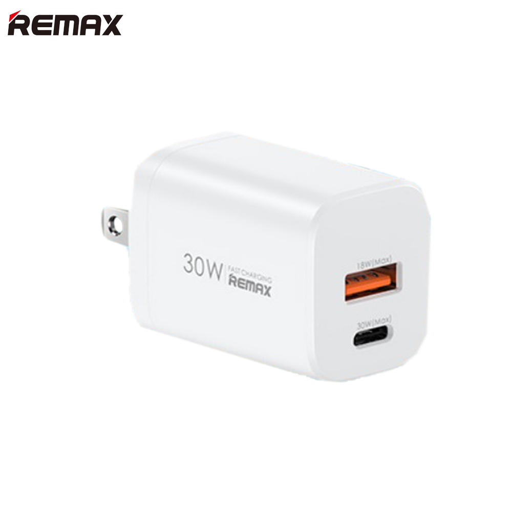 Củ sạc nhanh 30W công nghệ GaN Remax RP-U6 chuẩn kép QC+PD - Hàng chính hãng