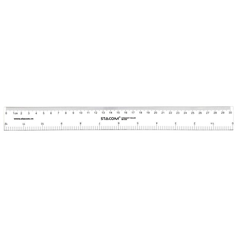 Bộ 3 Thước Kẻ Stacom SR 030 30Cm